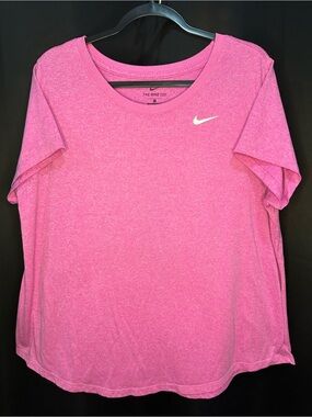 Nike Pink Short-Sleeve Dri-FIT Crew Tee